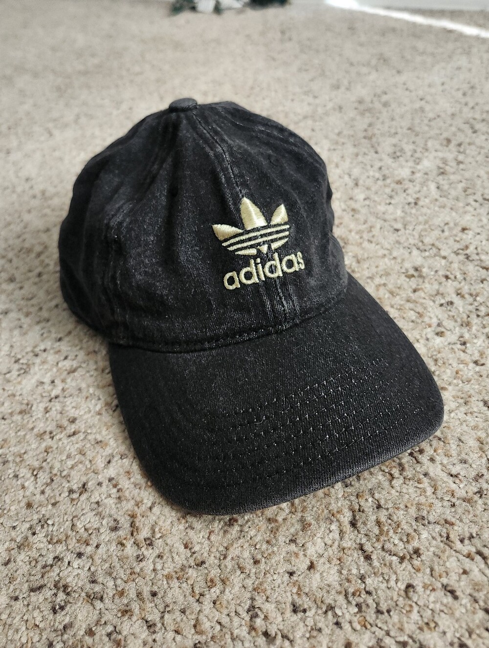 Adidas Dark Gray Hat with Gold Logo